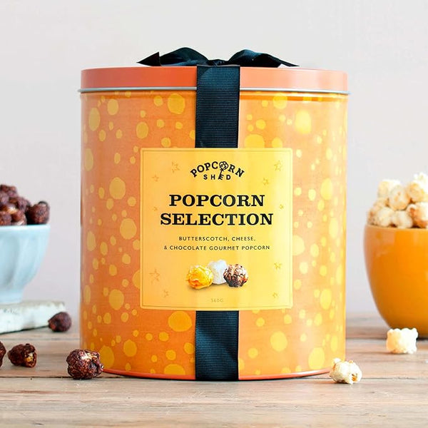 Popcorn Shed selection trio tin- 400g