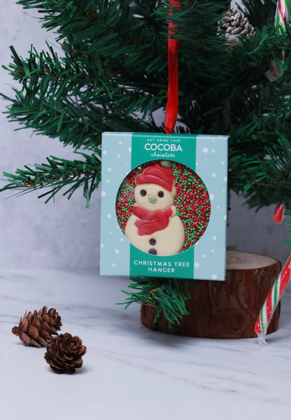 Christmas Chocolate Snowman Tree hanger