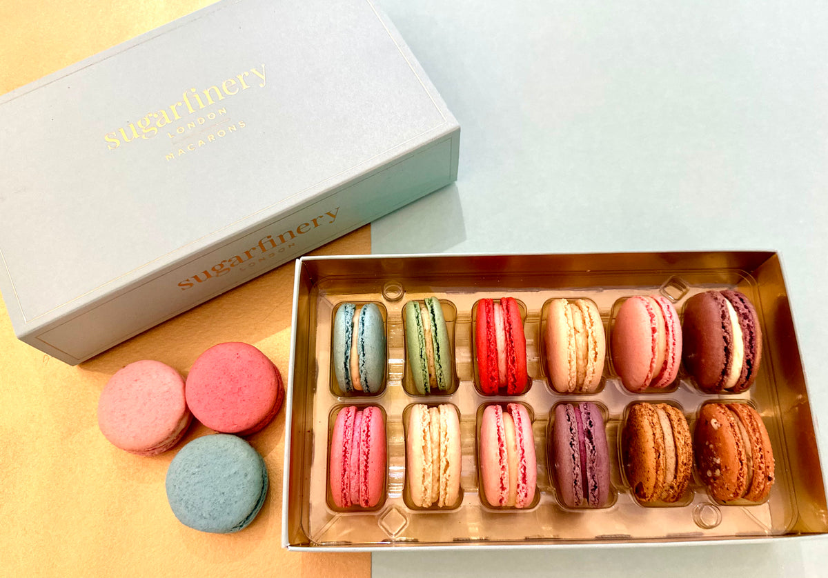 The Sugarfinery Classic Flavours Luxury Macaron Gift Box – Sugarfinery ...