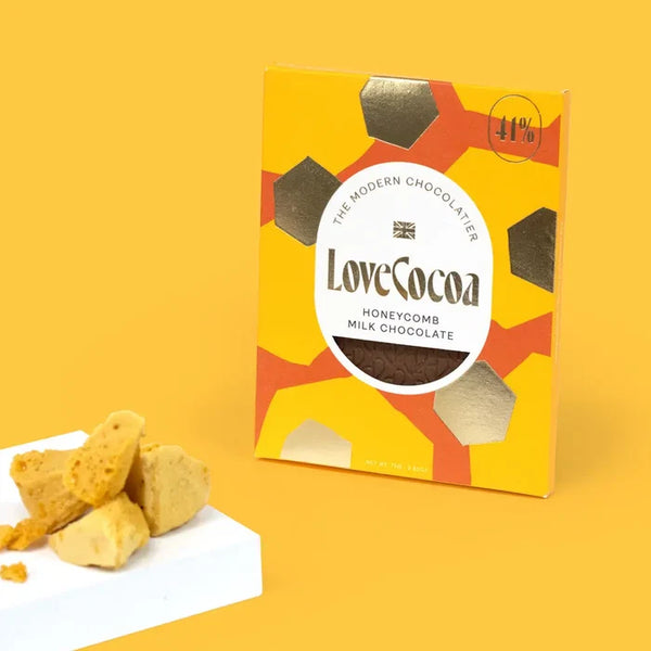Love Cocoa - Honeycomb Milk Chocolate Bar - 70g