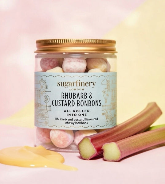 Rhubarb & Custard Bonbons All Rolled into One Pretty Posh Treats Sweet Jar