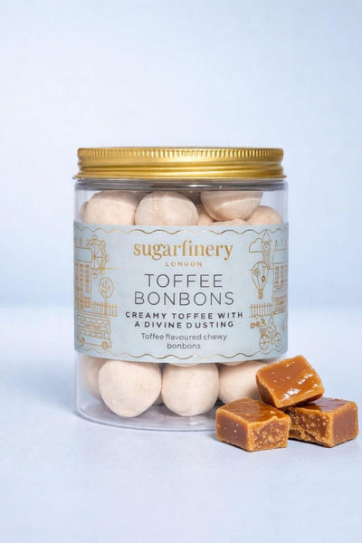 Toffee Bonbons Creamy Toffee With A Divine Dusting Pretty Posh Treats Sweet Jar