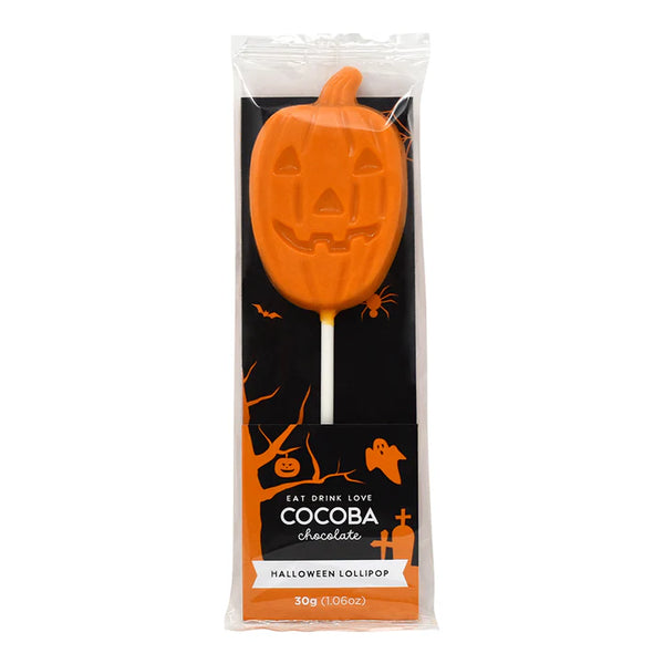 Halloween chocolate lolly pumpkin