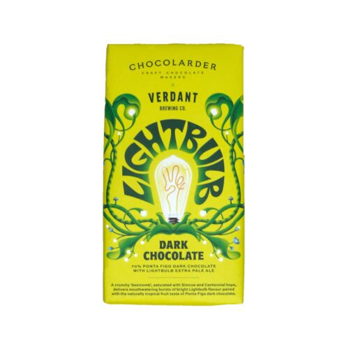 Chocolarder Lightbulb Pale Ale 70% Dark Chocolate Bar