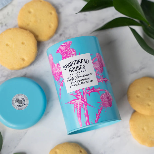 140g Tin of Truly Handmade Shortbread Biscuits with Clotted Cream