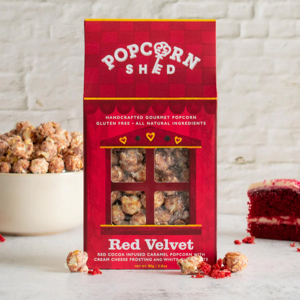 Red Velvet popcorn shed