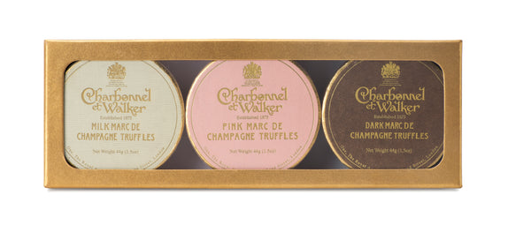 Charbonnel et Walker Marc de Champagne Trio of Truffles