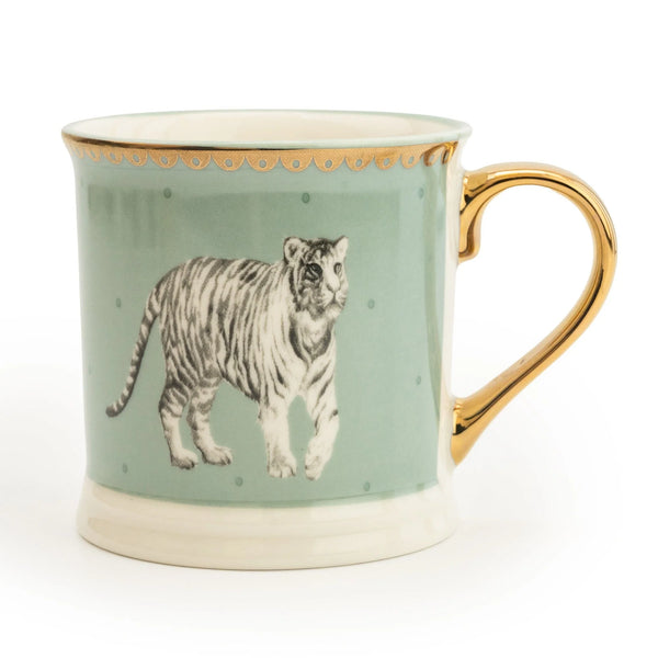 Tiger Teal Tankard mug