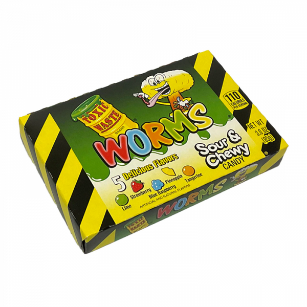 Toxic Waste Gummy Worm Theatre Box 85g