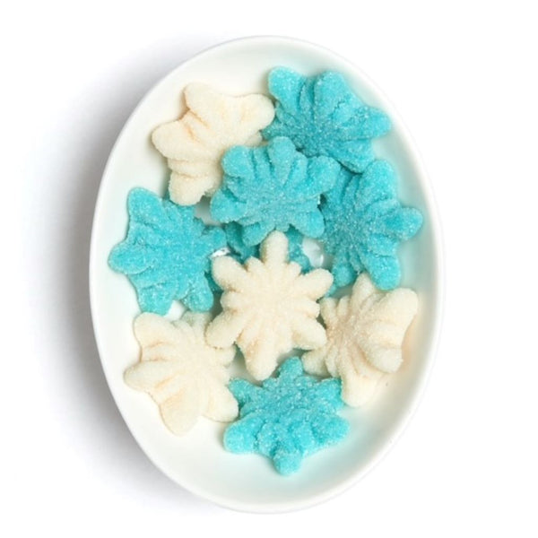 Snow Crystals Dusted With Festive Magic