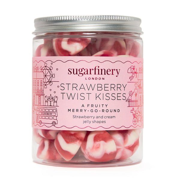 Strawberry Twist Kisses A Fruity Merry- Go- Round Sealed With A Kiss Sweet Jar