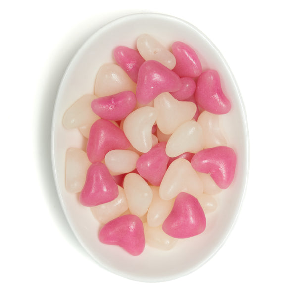 Mini Pink and White hearts (S057)